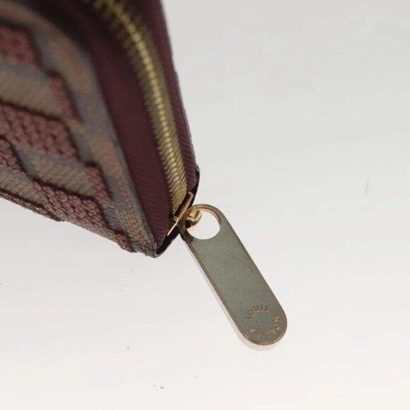 LOUIS VUITTON Damie Payette Zippy Wallet Long Wallet Red - Picture 8 of 14